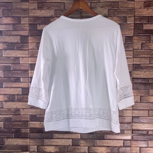 EUC Damon and Drapers White Small Petite TunicTop - Picture 3 of 9